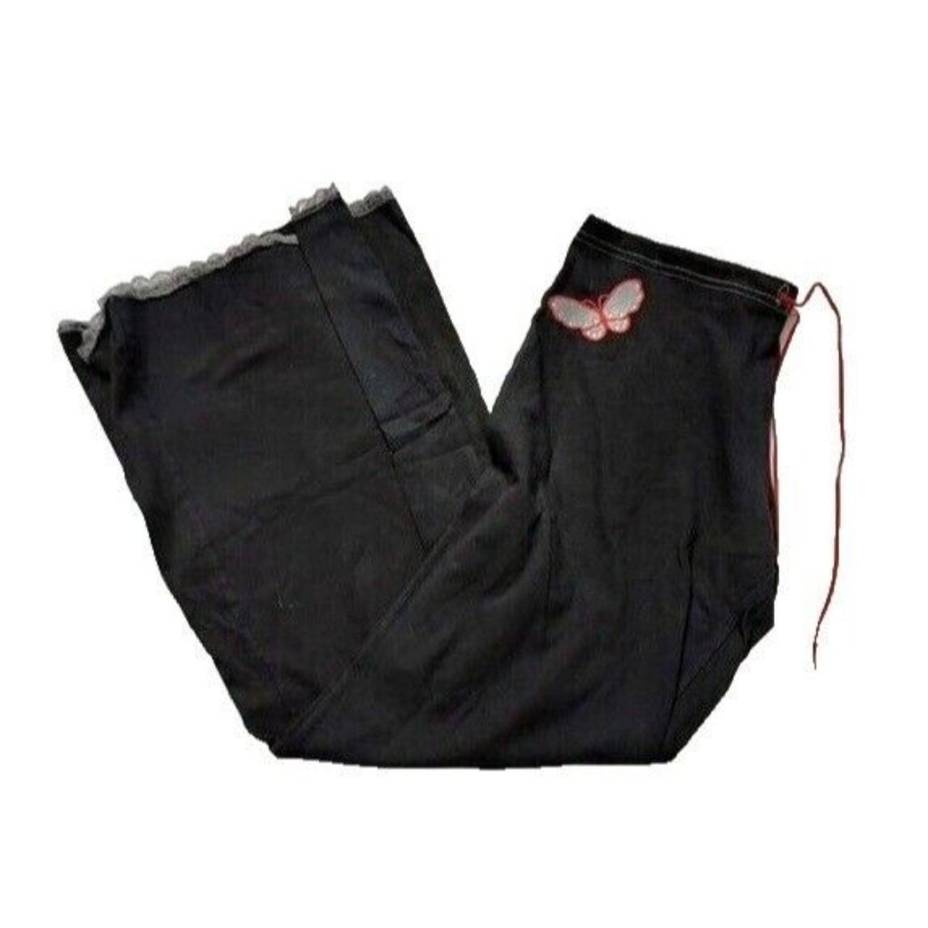Vintage In Vitro Corp Butterfly Sweatpants, Black, One Size
